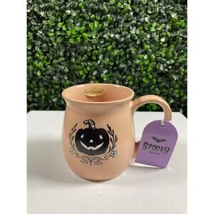 Hand Painted large Halloween Mug, Adorable Belly Mug
